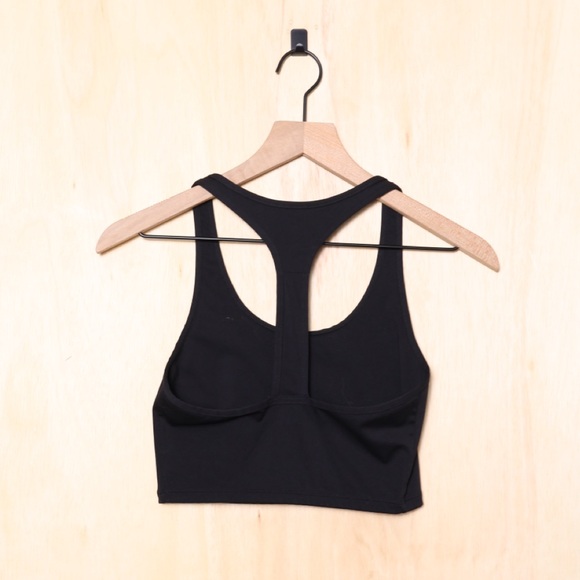 SET Active Sportbody Body Sports Bra Racerback Cropped Tank Black Size Small - Picture 3 of 4